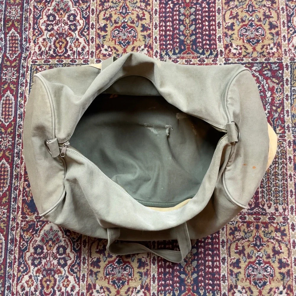 VTG‎ 70s 80s Banana Republic Canvas Duffle Bag Polar Expedition Antarctica Olive